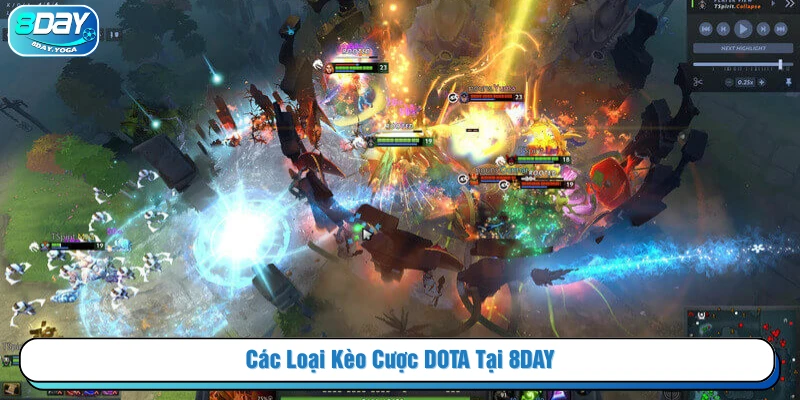 Các loại kèo cược DOTA tại nhà cái 8DAY