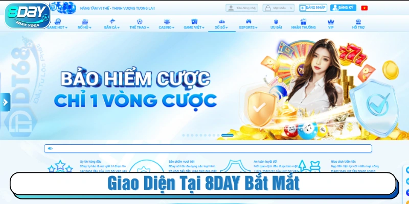 Giao diện được thiết kế bắt mắt, thu hút người chơi 