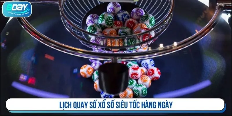 Lịch quay số xổ số siêu tốc hàng ngày