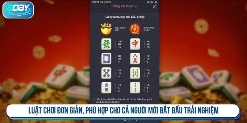 Luật chơi đơn giản, phù hợp cho cả người mới bắt đầu trải nghiệm